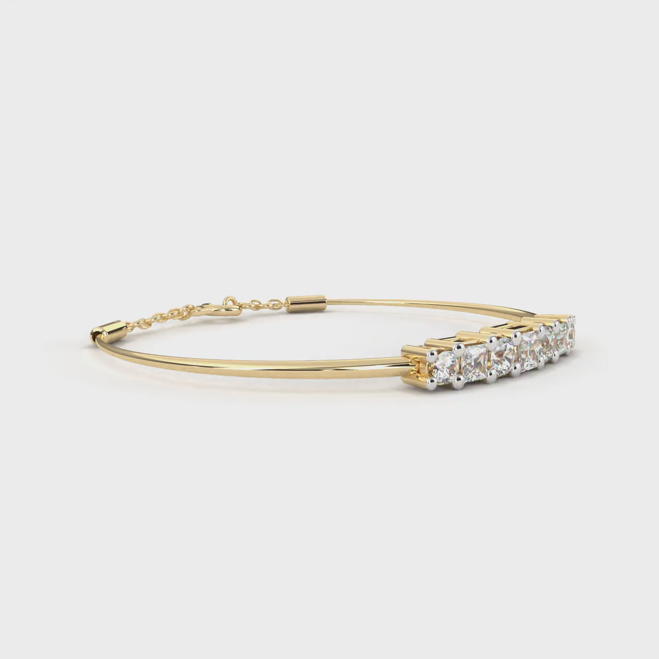 Fabulous  Bracelet With 18k Gold  Lab Grown Diamond.