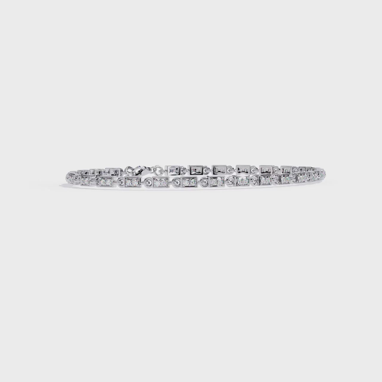 Fabulous  Bracelet With 18k Gold  Lab Grown Diamond.