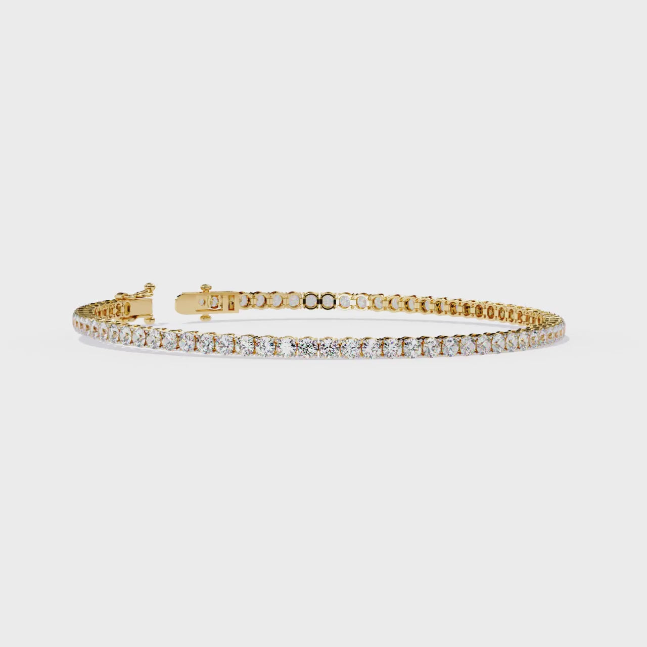 Fabulous  Bracelet With 18k Gold  Lab Grown Diamond.