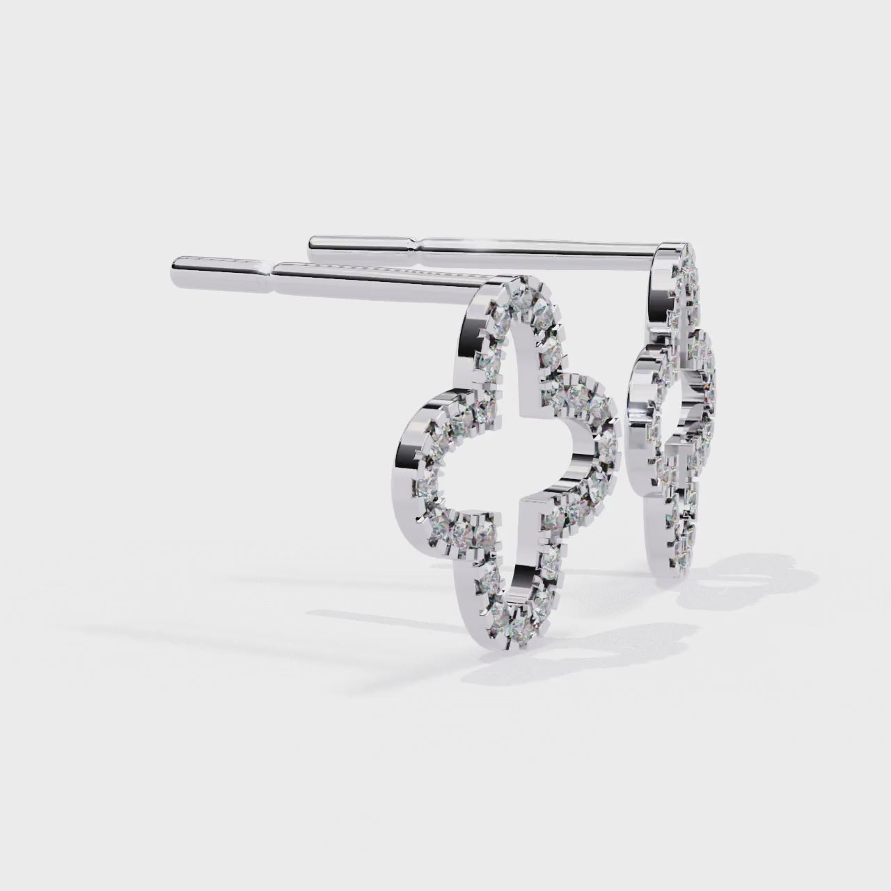 Unique 18K GOLD EARRING WITH LAB-GROWN DIAMOND.