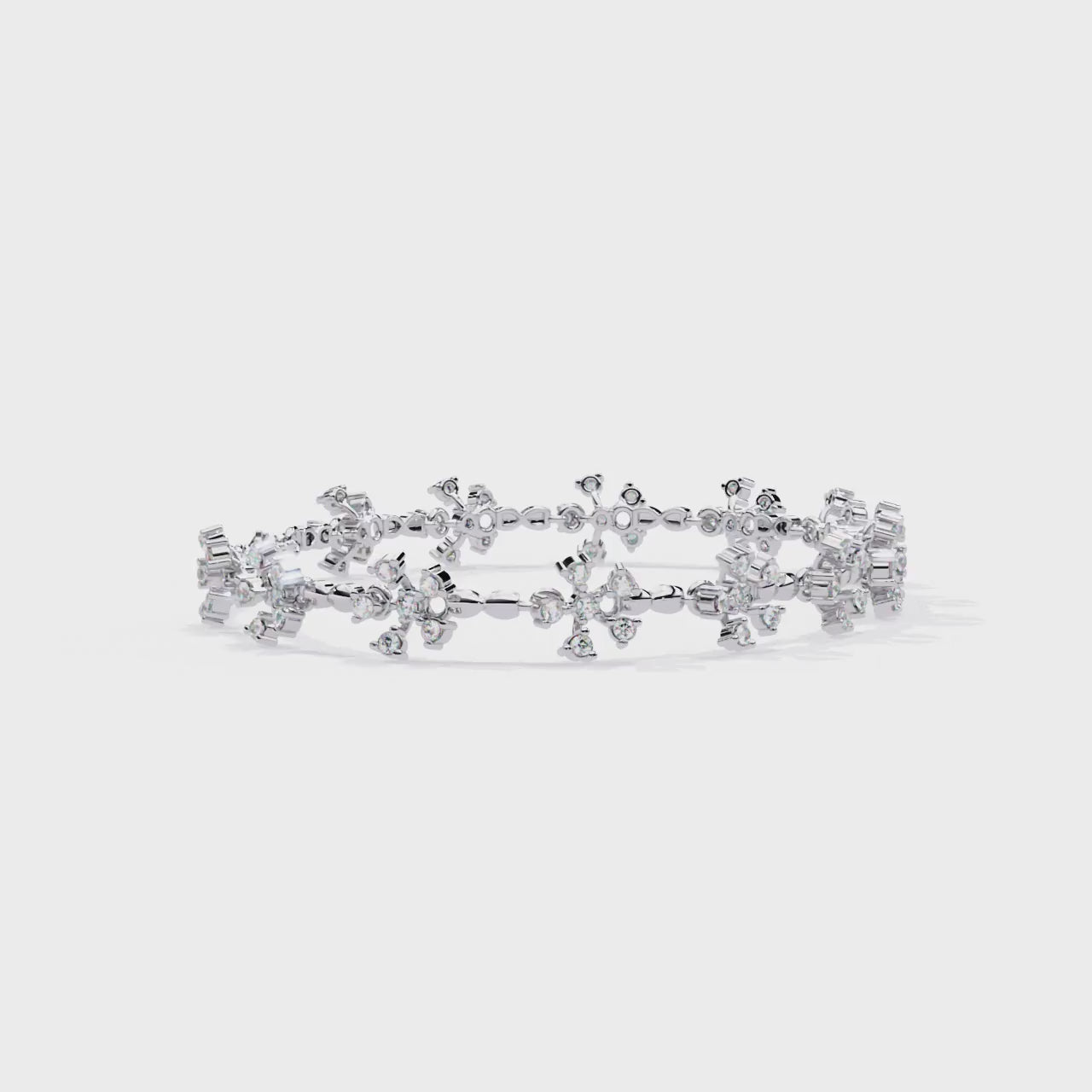 Fabulous  Bracelet With 18k Gold  Lab Grown Diamond.