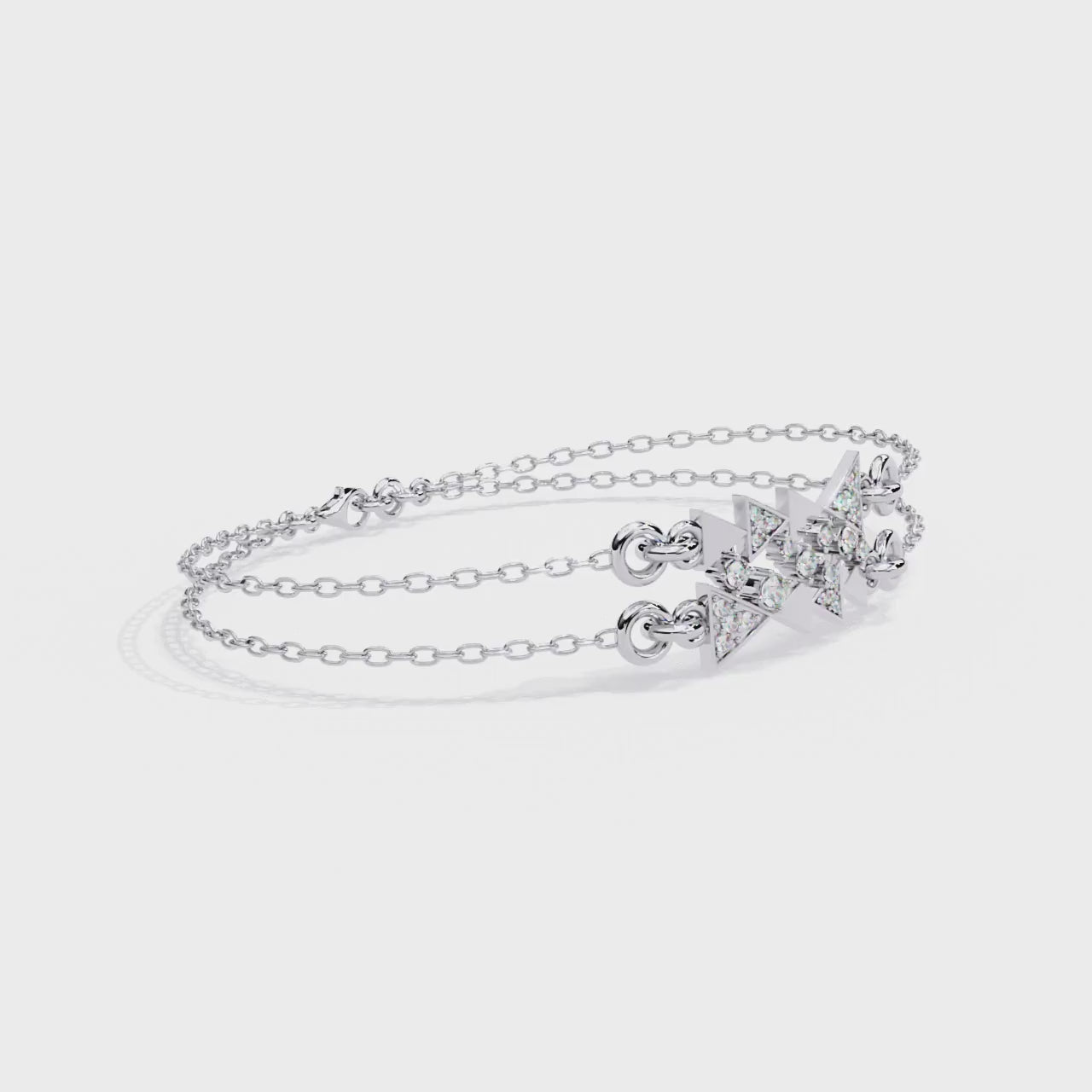 Fabulous  Bracelet With 18k Gold  Lab Grown Diamond.