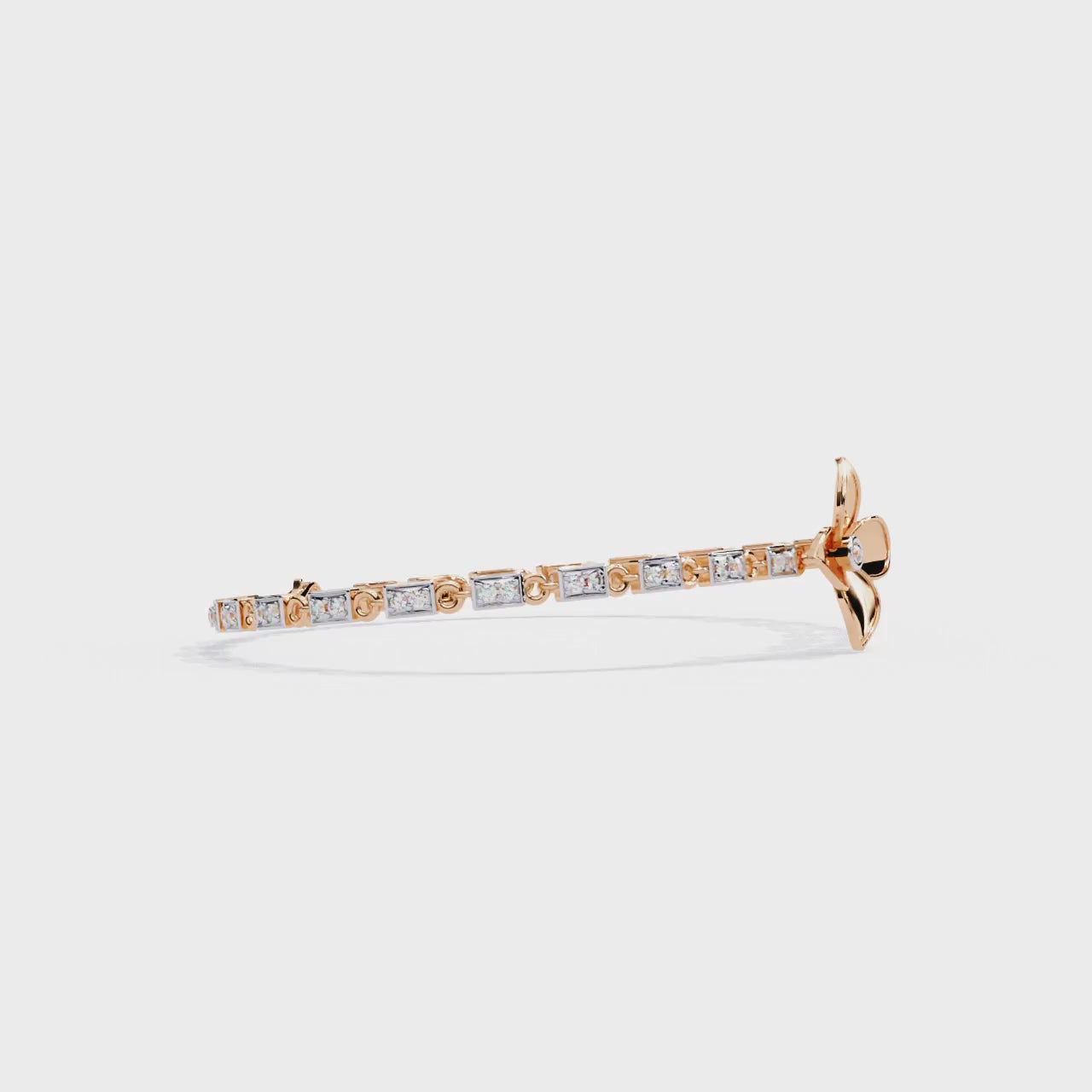 Fabulous  Bracelet With 18k Gold  Lab Grown Diamond.