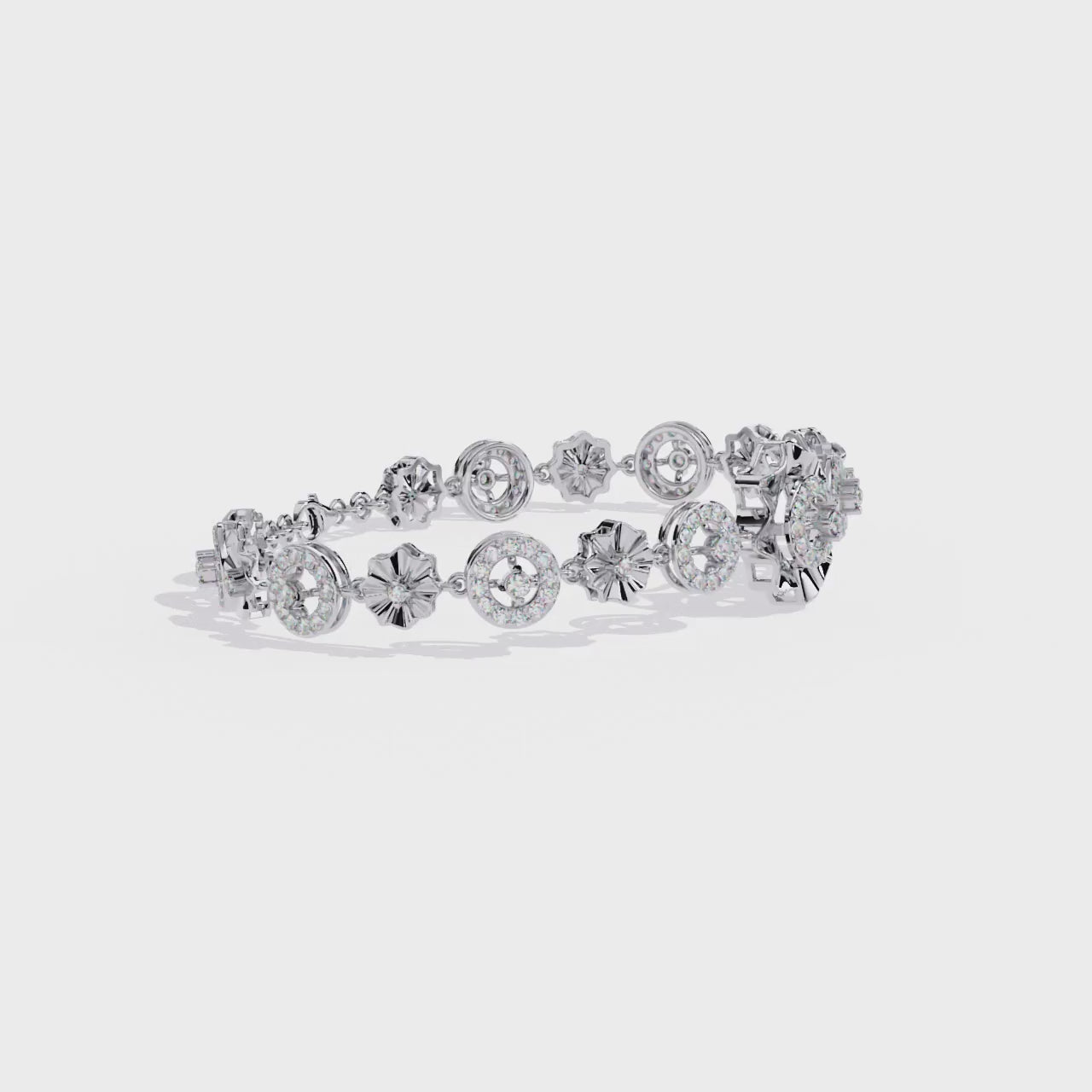 Fabulous  Bracelet With 18k Gold   Lab Grown Diamond.