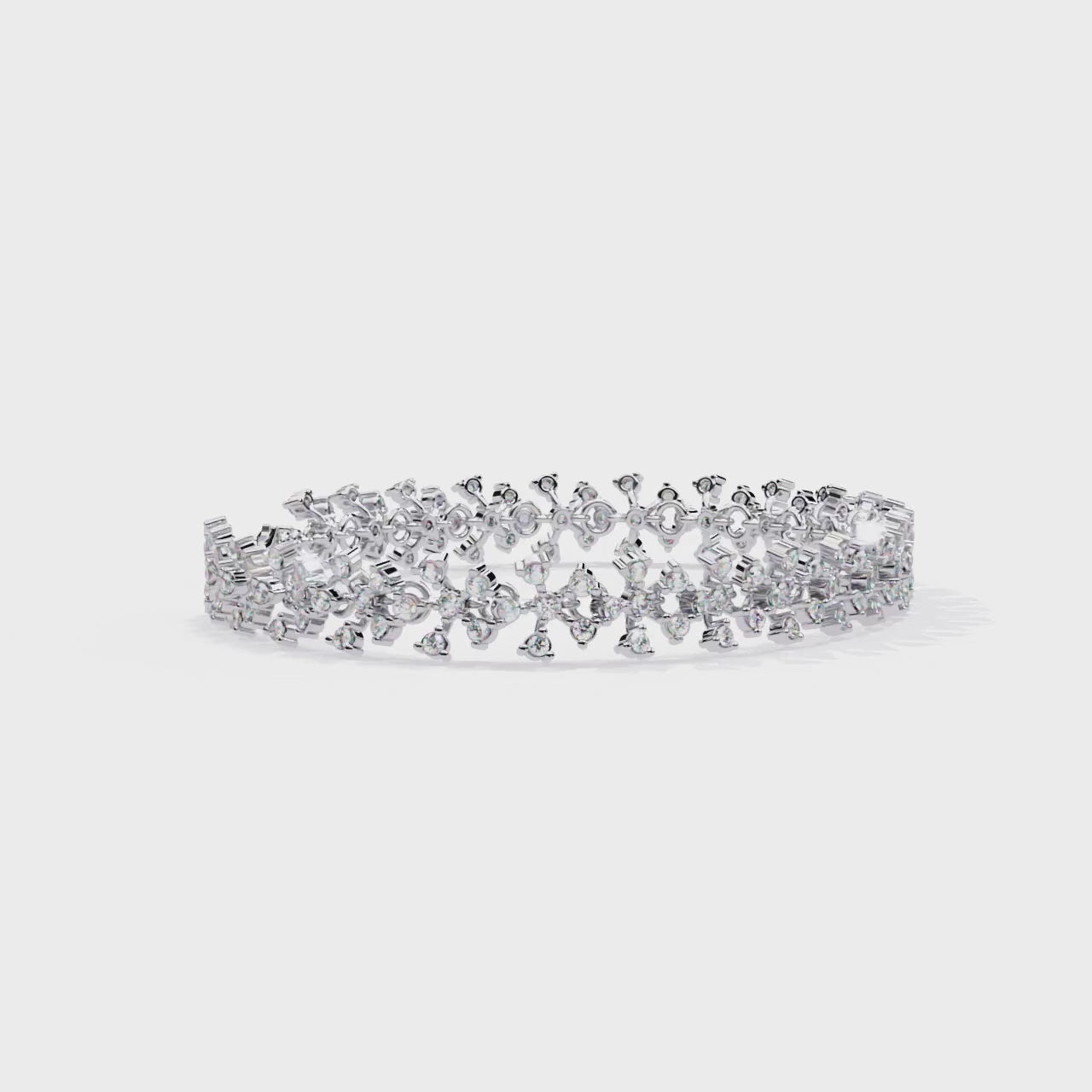 Fabulous  Bracelet With 18k Gold  Lab Grown Diamond.