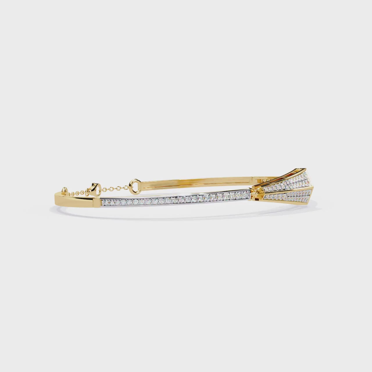 Bracelet With 18k Gold  Fabulous Lab Grown Diamond