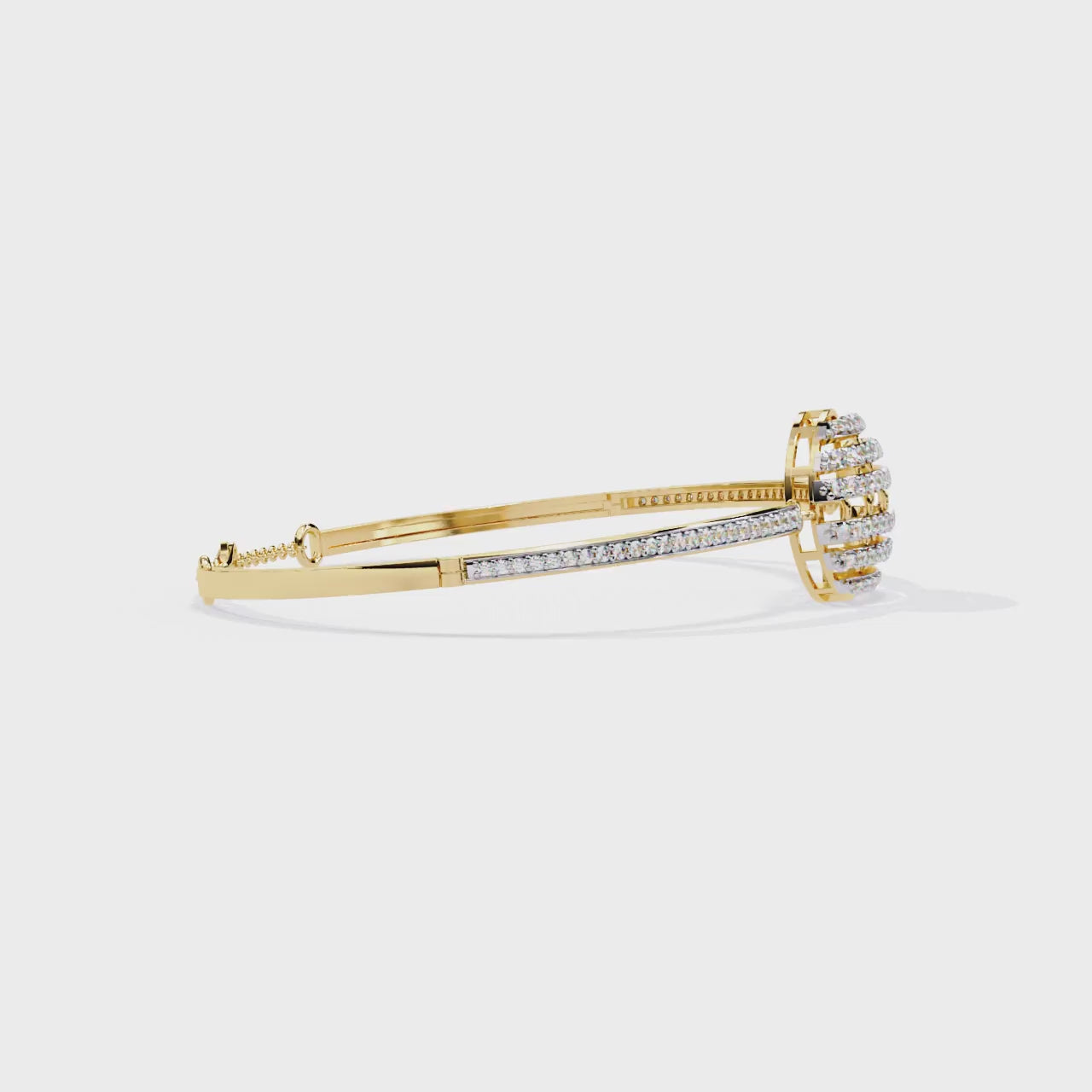 Bracelet With 18k Gold  Fabulous Lab Grown Diamond