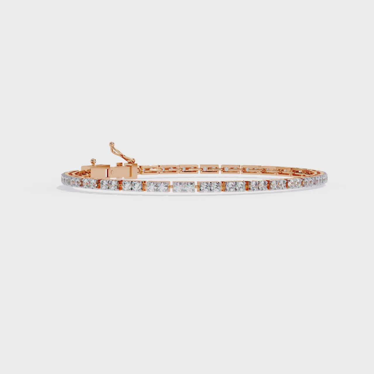 Fabulous  Bracelet With 18k Gold  Lab Grown Diamond.