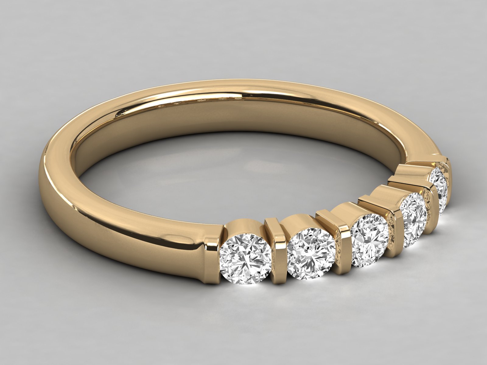 9K GOLD SOLITAIRE DIAMOND  BRILLIANT RING.