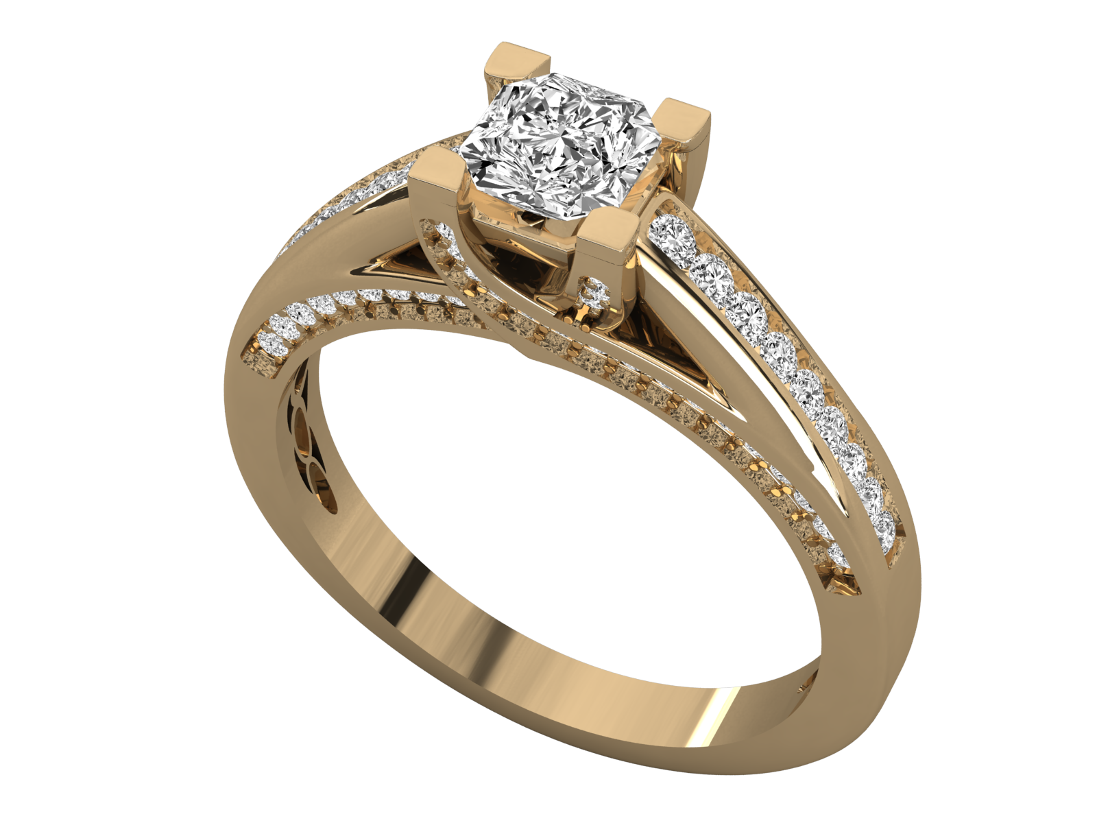 10K GOLD SOLITAIRE   LAB GROWN DIAMOND LADIES  RING.